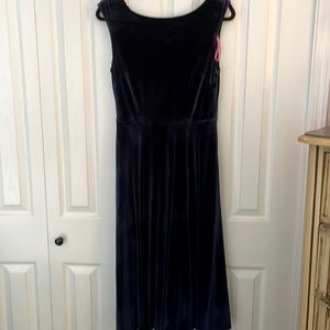 Betsey Johnson new royal blue velvety dress